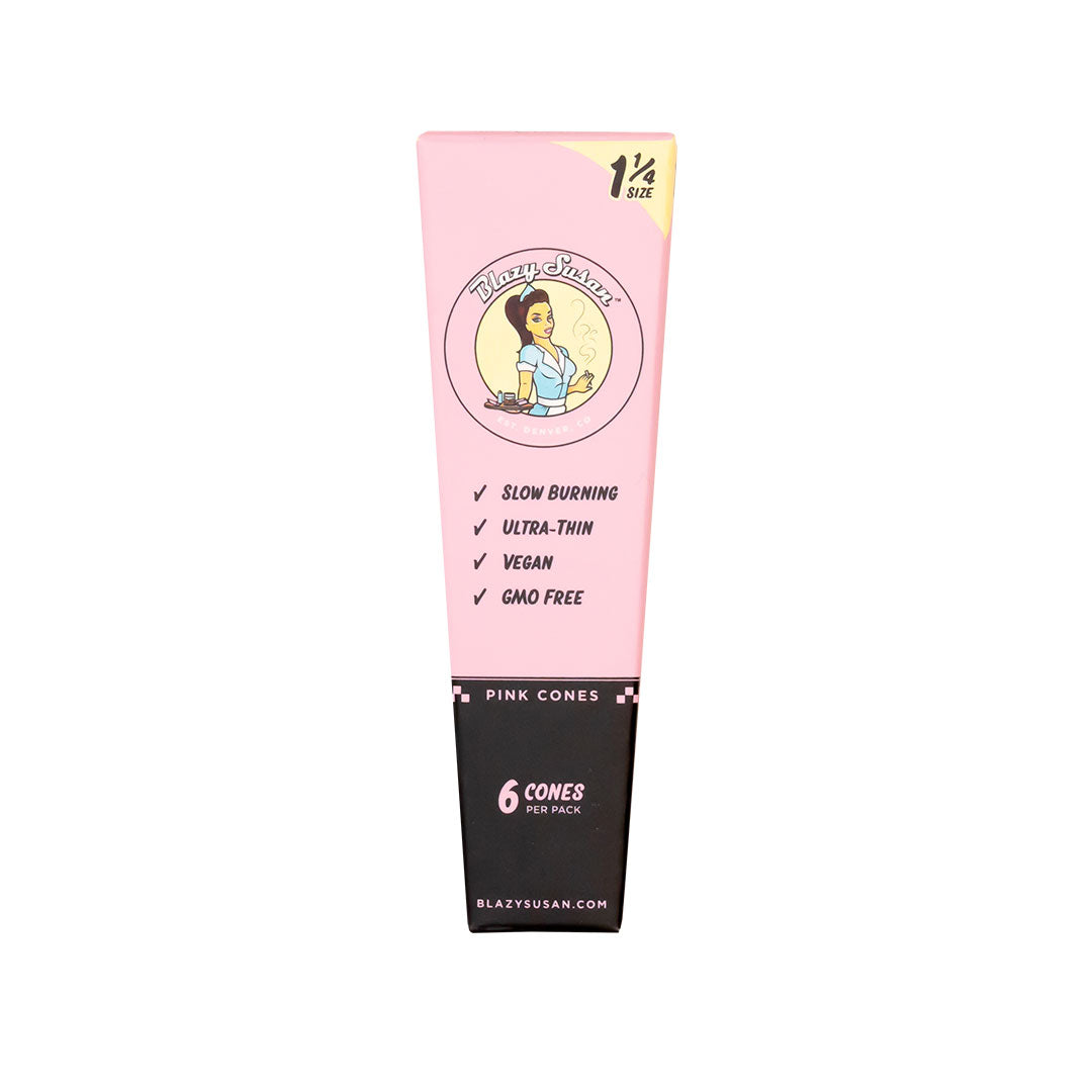Blazy Susan 1 1/4 Pink Pre Rolled Cones | 6 Count