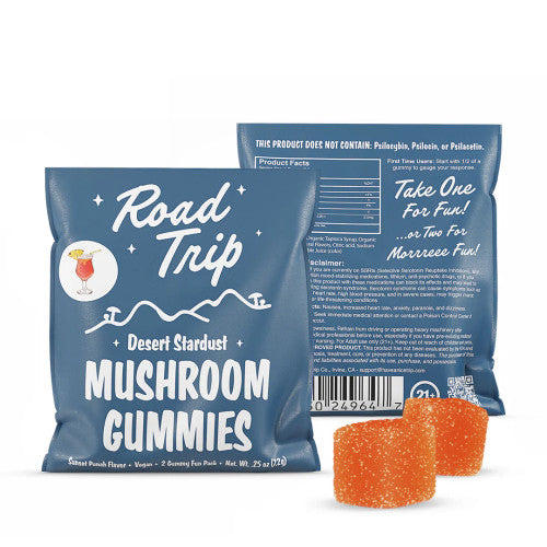 Road Trip | Desert Stardust Mushroom Gummies | 2 Count | Multicolor | Delicious Functional Gummy Snack