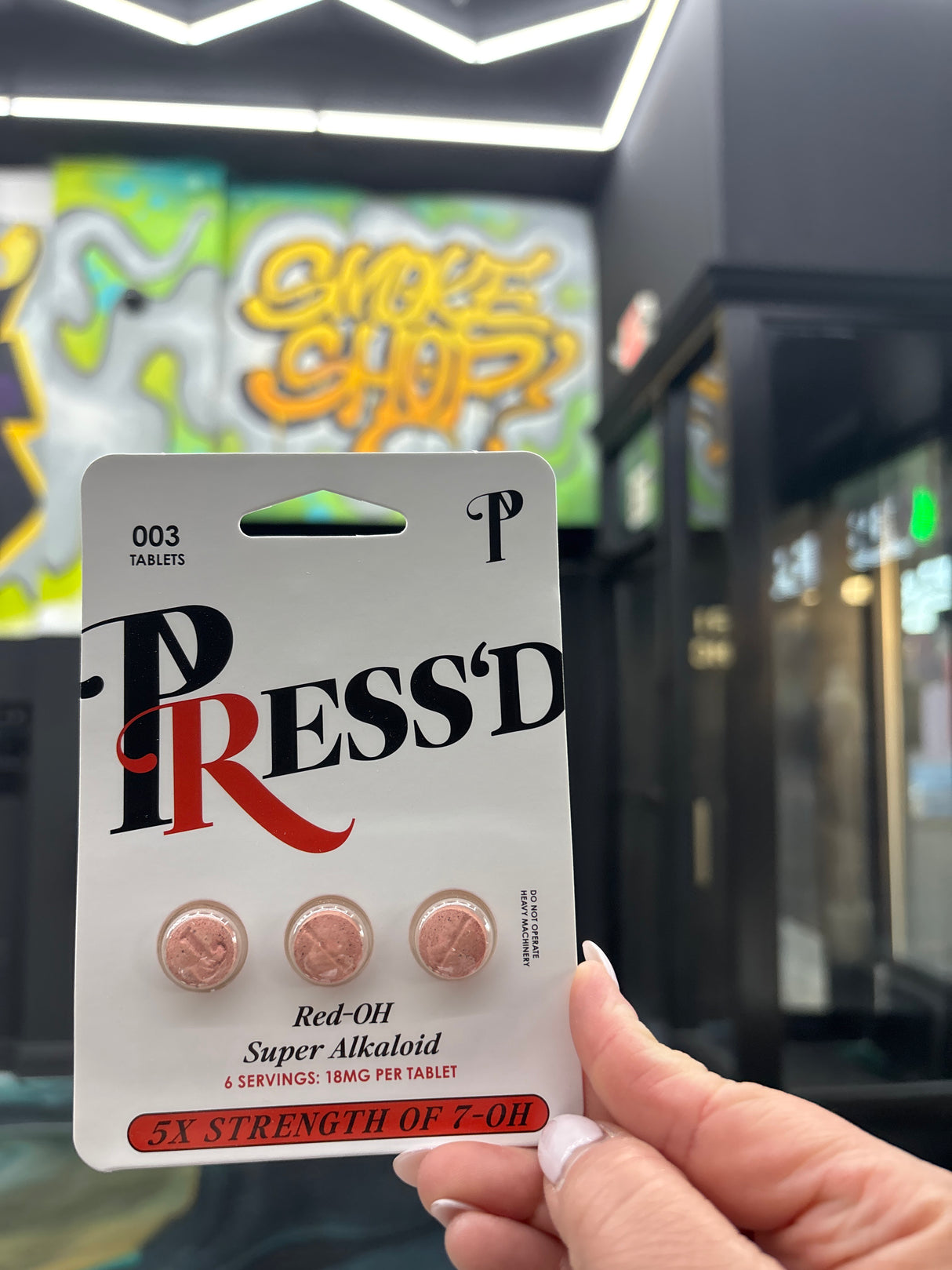 Press’d Red-OH 18mg per tablet