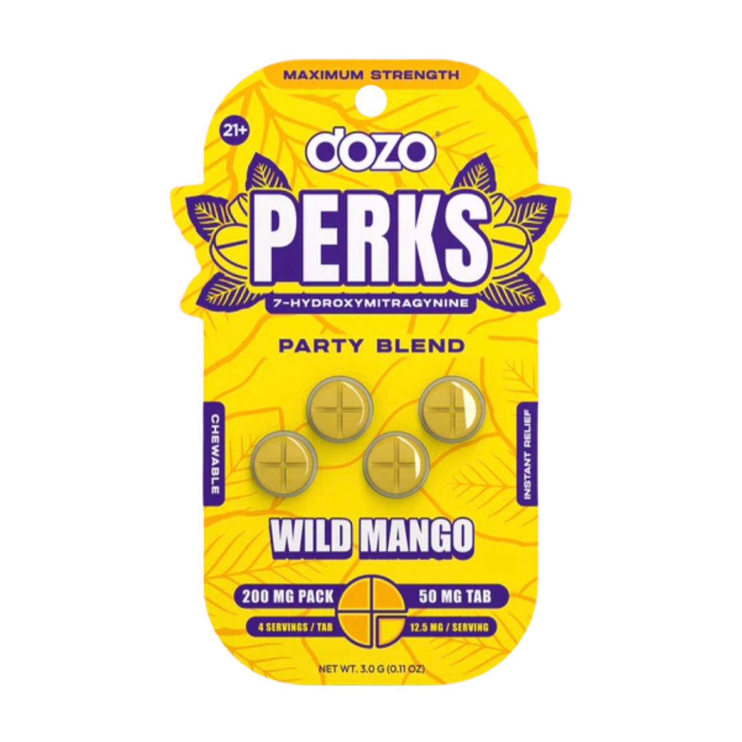 Dozo Perks 7 hydroxymitragynine | 4ct - 50mg tablets