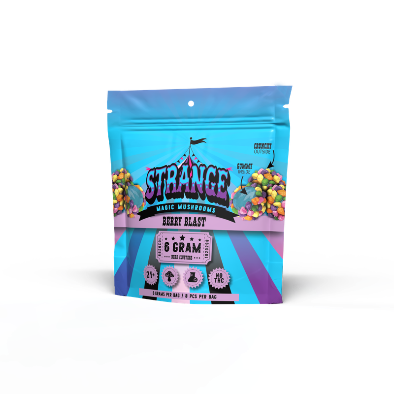 Strange Magic Mushrooms Berry Blast Candy Clusters 6 Grams Per Bag Colorful Berry Treat For Parties