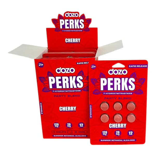 Dozo Perks Party Blend 7-Hydroxymitragynine | 120mg per pack