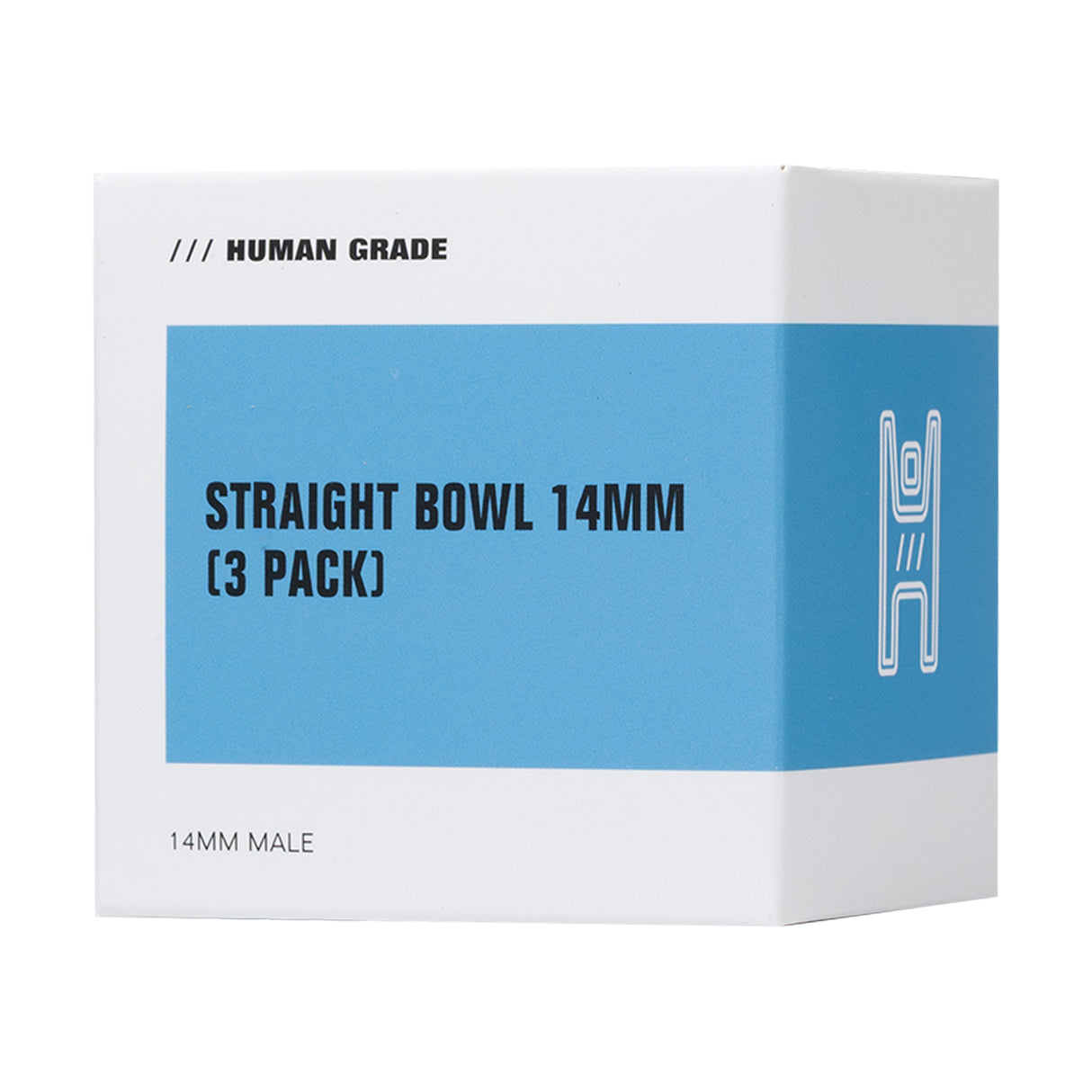 Human Grade | 14mm Straight Bowl | 3 Pack