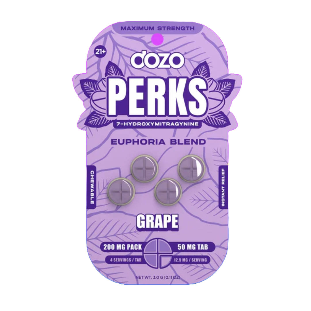 Dozo Perks 7 hydroxymitragynine | 4ct - 50mg tablets