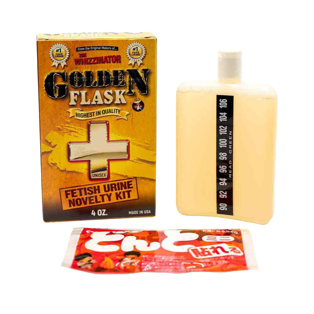 The Whizzinator | Golden Flask Fetish Urine Novelty Kit