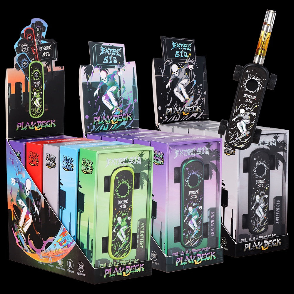 Pulsar | Extre Play Deck Skateboard, 510 Thread Battery, 500 mAh
