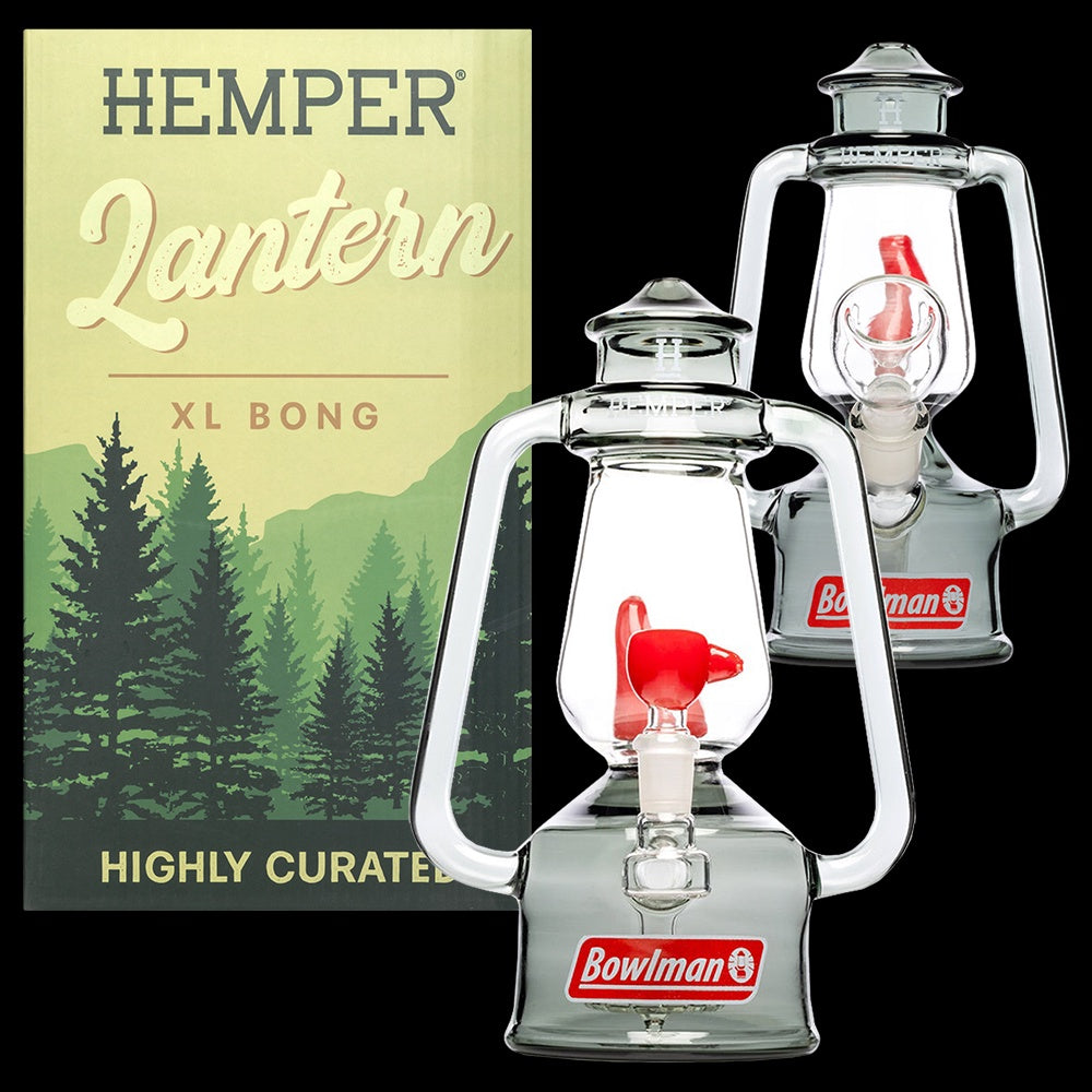 Hemper | Bowlman XL, Double Perc Lantern Bong, 10”