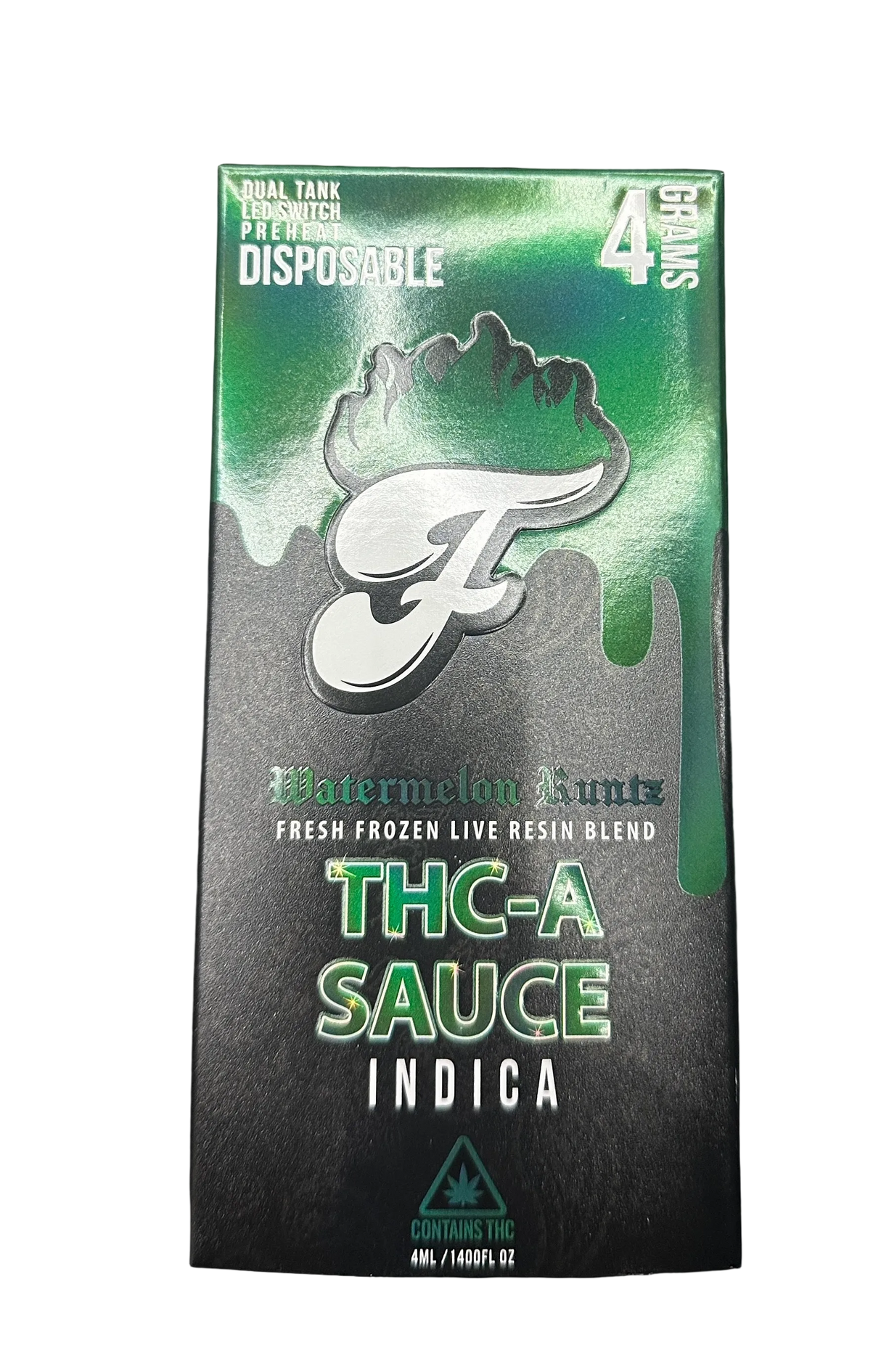 Fuego Watermelon Runtz 92.83% THCa Sauce Disposable 4 Grams 5 Pack