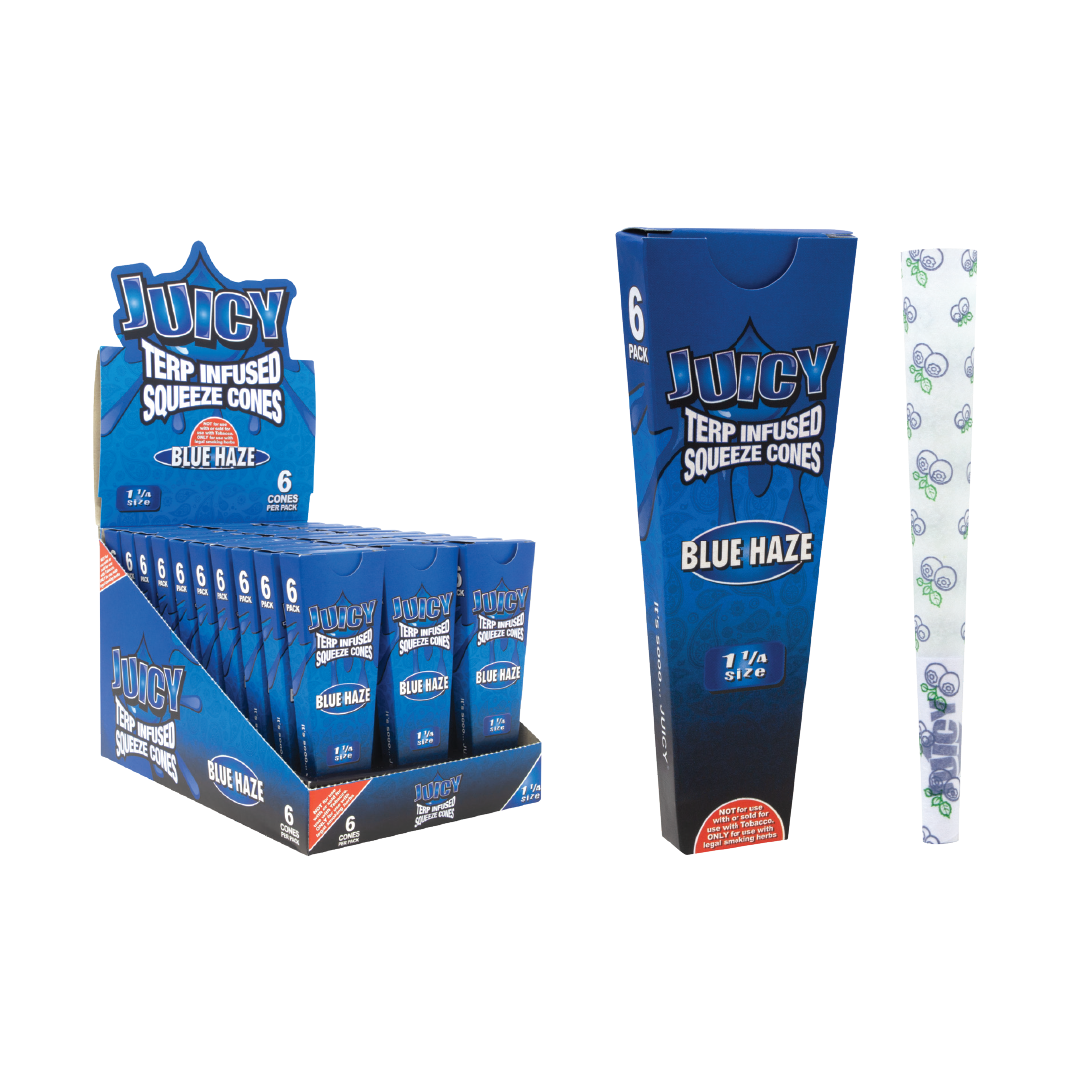 Juicy Jay's Terp Infused Squeeze - Blue Haze - 1 1/4