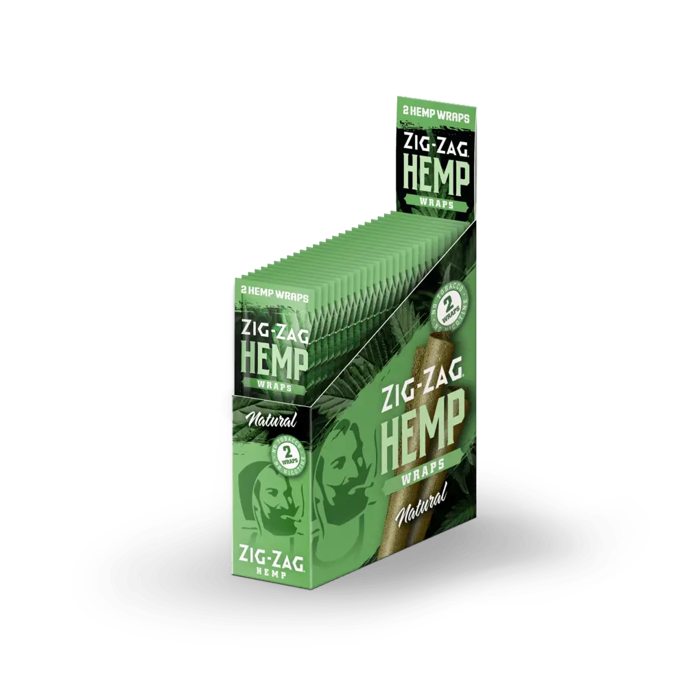 Zig Zag HEMP Wraps 2 pack