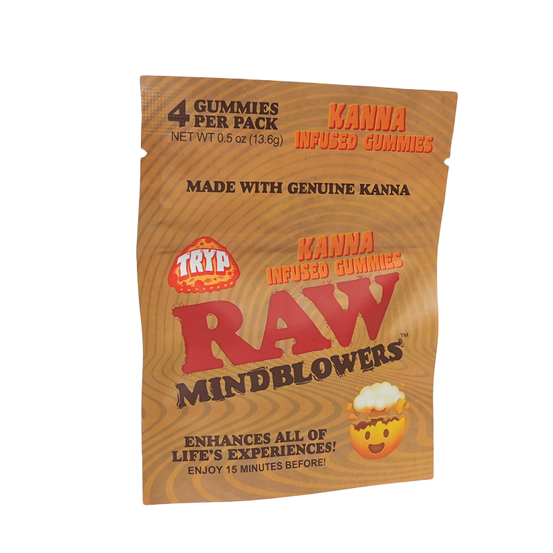RAW x TRYP | Kanna Gummies Mindblowers | Kanna Mood Support | 60 Count Multicolor | Feel Good Mood Boost And Relaxation