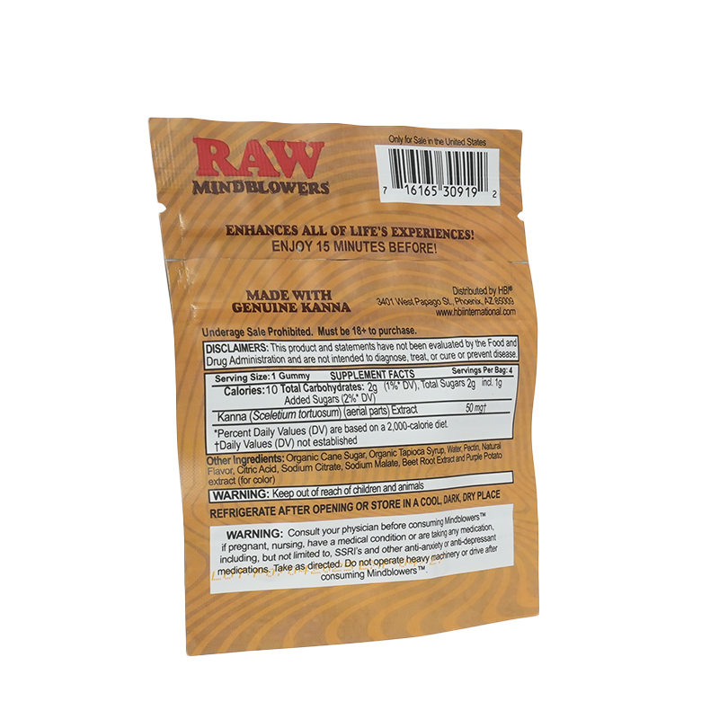 RAW x TRYP | Kanna Gummies Mindblowers | Kanna Mood Support | 60 Count Multicolor | Feel Good Mood Boost And Relaxation