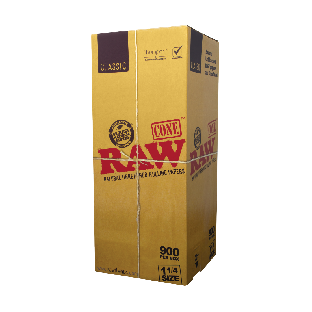 Raw classic 1 1/4 900 ct box