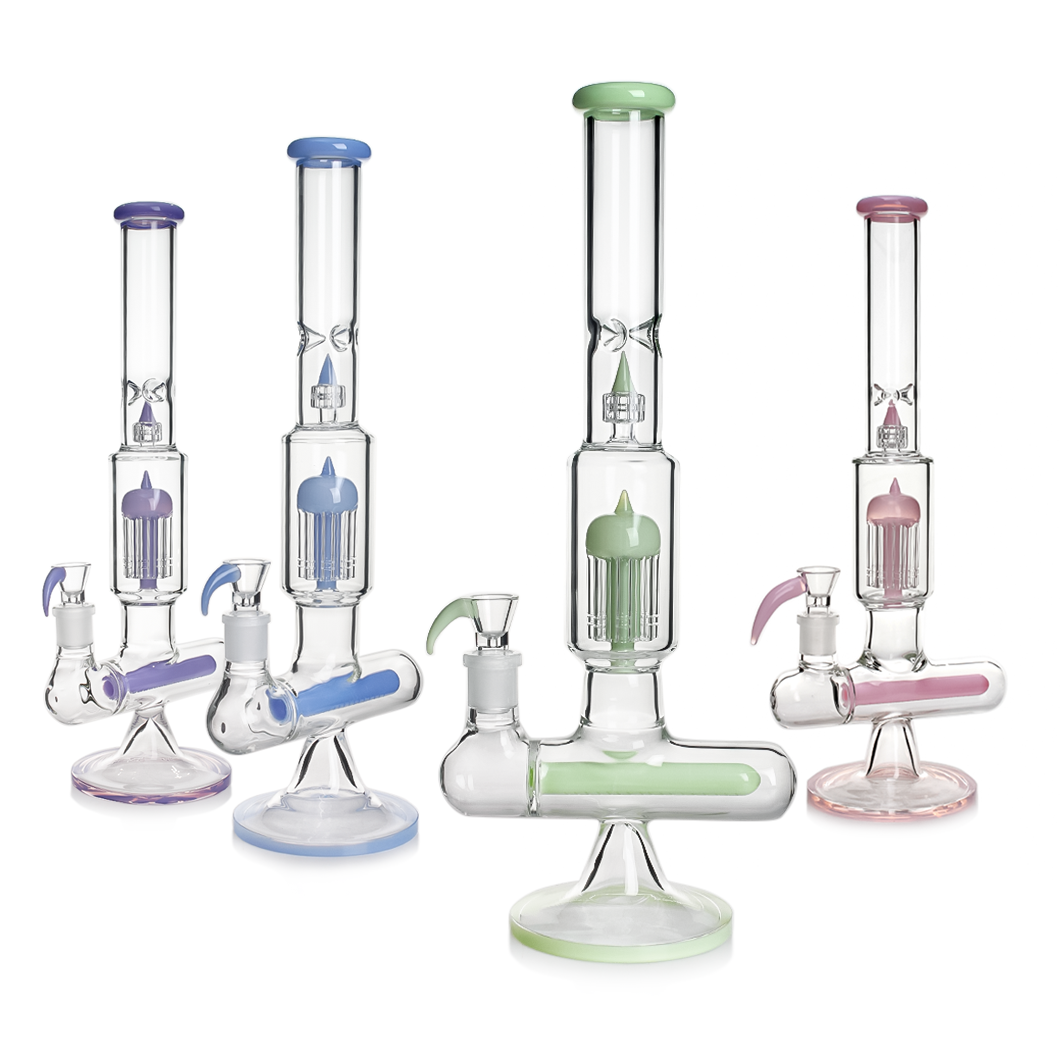 16" Bong with inline perc + 8 arm perc