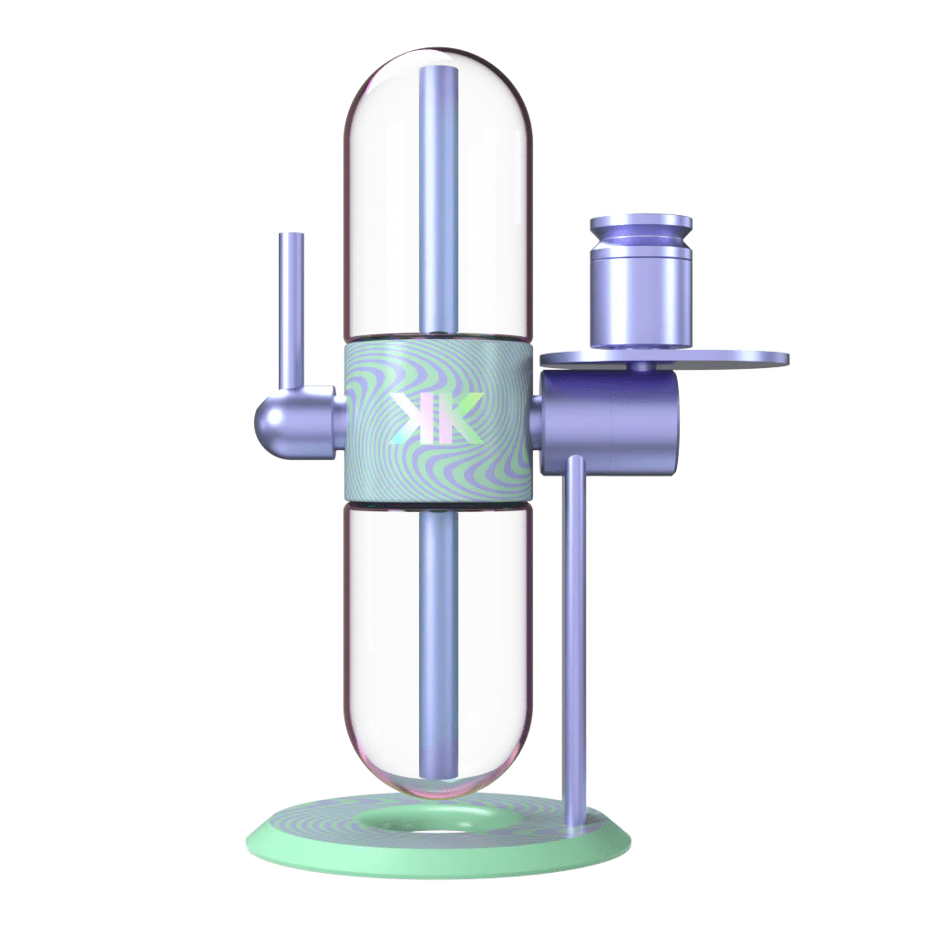 Stundenglass X Khalifa Gravity Glass Bong - Violet Sky / Mints (Limited Edition)