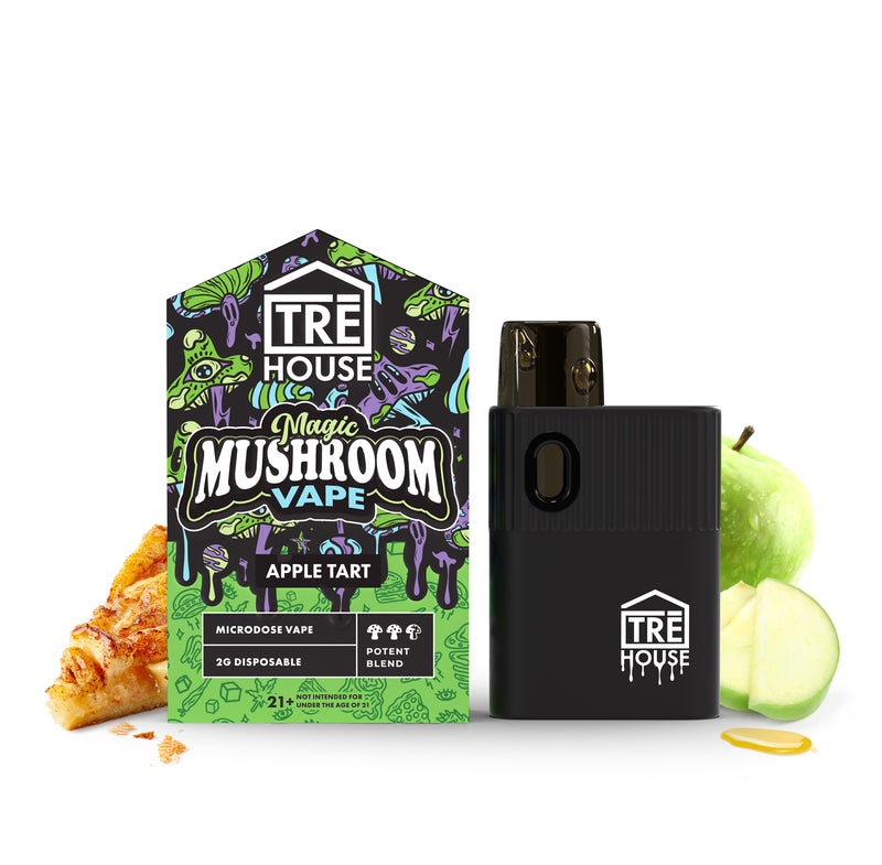 Trehouse Microdose Mushroom Vape Pen | 2g Mushroom Extract Per Pen | 800 Puffs | 1 Count | Microdosing Support