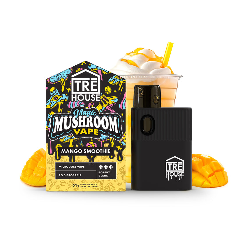 Trehouse Microdose Mushroom Vape Pen | 2g Mushroom Extract Per Pen | 800 Puffs | 1 Count | Microdosing Support