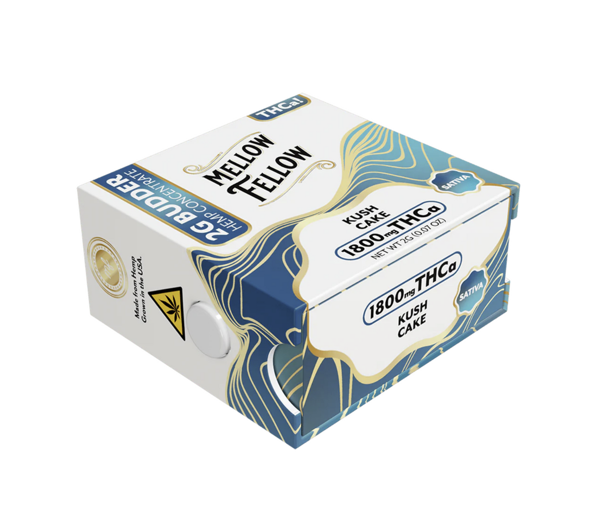 Mellow Fellow | THCa 2G Budder Jar - Kush Cake (Sativa)