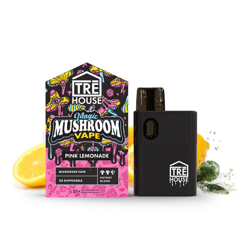 Trehouse Microdose Mushroom Vape Pen | 2g Mushroom Extract Per Pen | 800 Puffs | 1 Count | Microdosing Support