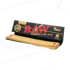 Raw black classic king size pappers + tips