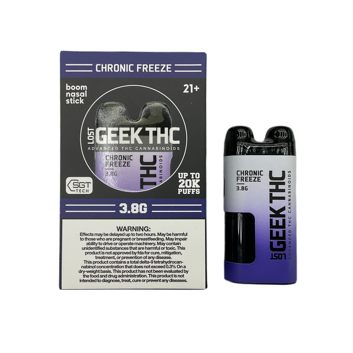 NEW PRODUCT!! Lost Geek THC | Chronic Freeze - Boom Nasal Stick