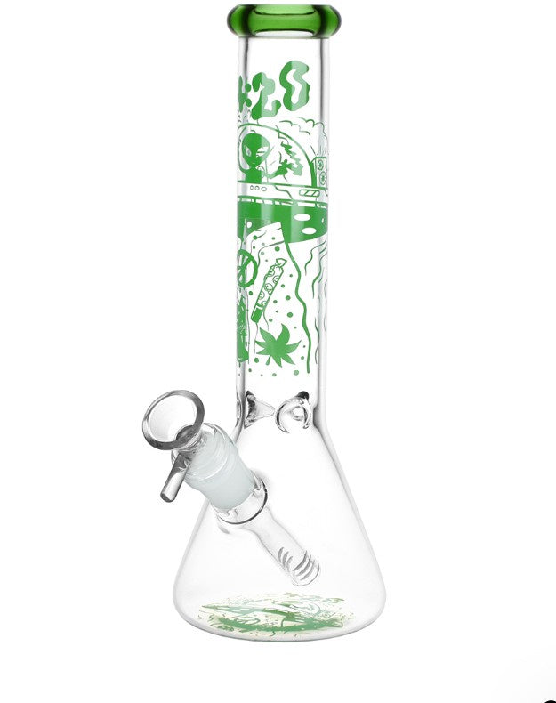 420 UFO Visitor Glass Beaker Water Pipe | 10" | 14mm F
