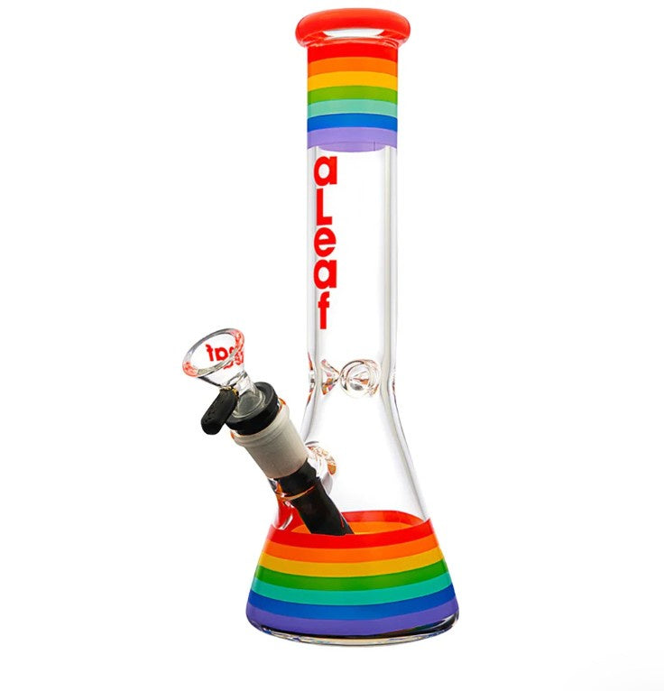 aLeaf Pride Glass Beaker Water Pipe | 10" | 14mm F