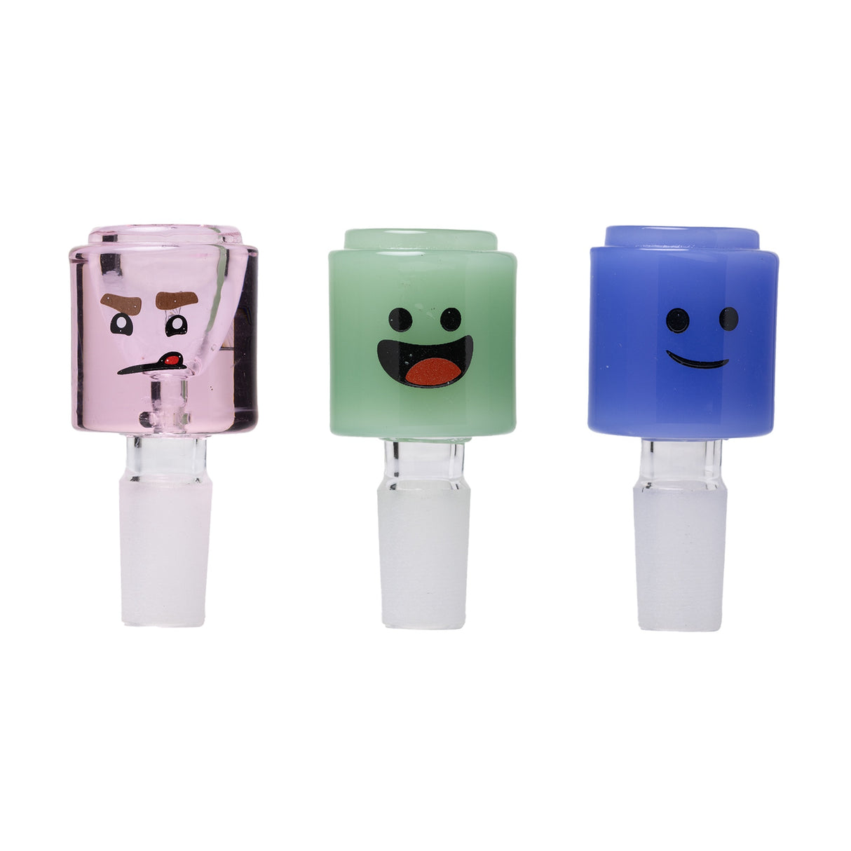 Human Grade | Block Head Character Bowl, 14mm, 3 Pack