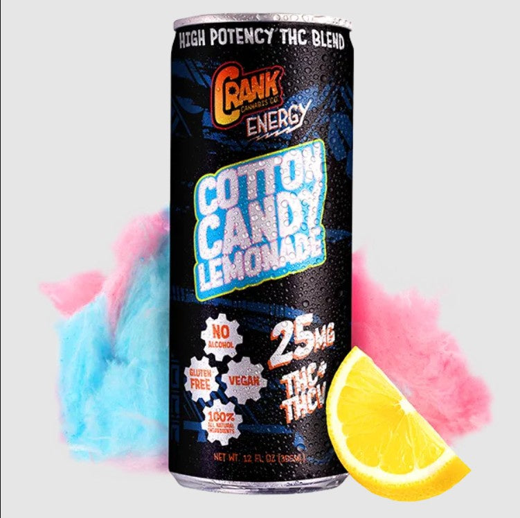 Crank Cannabis - Cotton Candy Lemonade Drink D9 20mg THC + 5mg THCv
