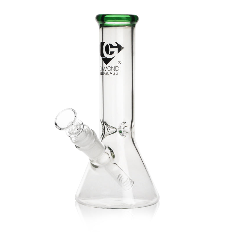 DIAMOND ACCENT | 8" Beaker Bong by Diamond Glass