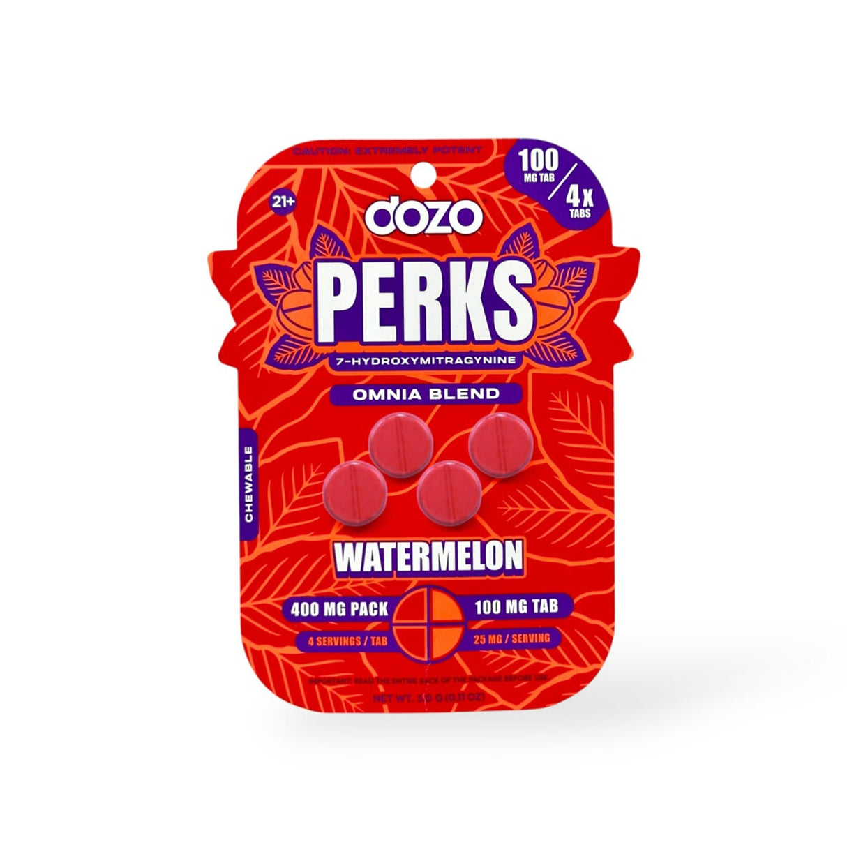 Dozo Perks | 100mg 7-OH Tablets - 4pk