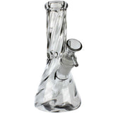 Glass House 8" Iridescent Twisted Beaker Bong - Rainbow