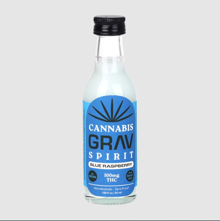 GRAV Spirit D9 THC Flavor Shot | 50mL | 100mg | Wild Raspberry 6ct Box