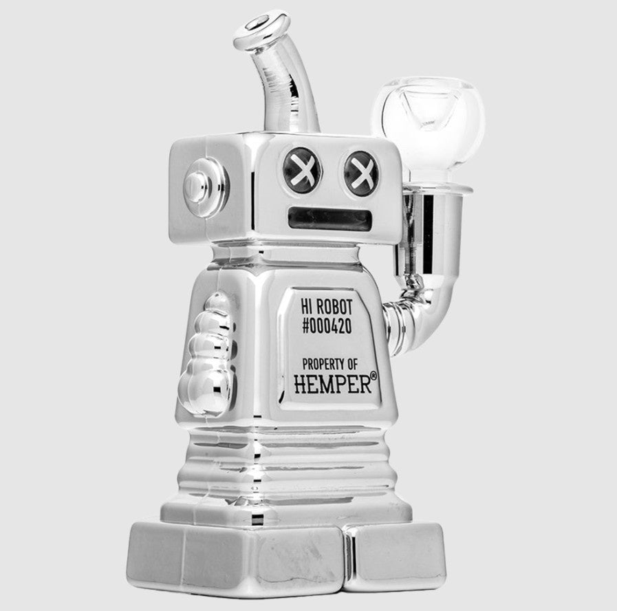 Hemper Hi-Robot Glass Water Pipe | 5.9" | 14mm F