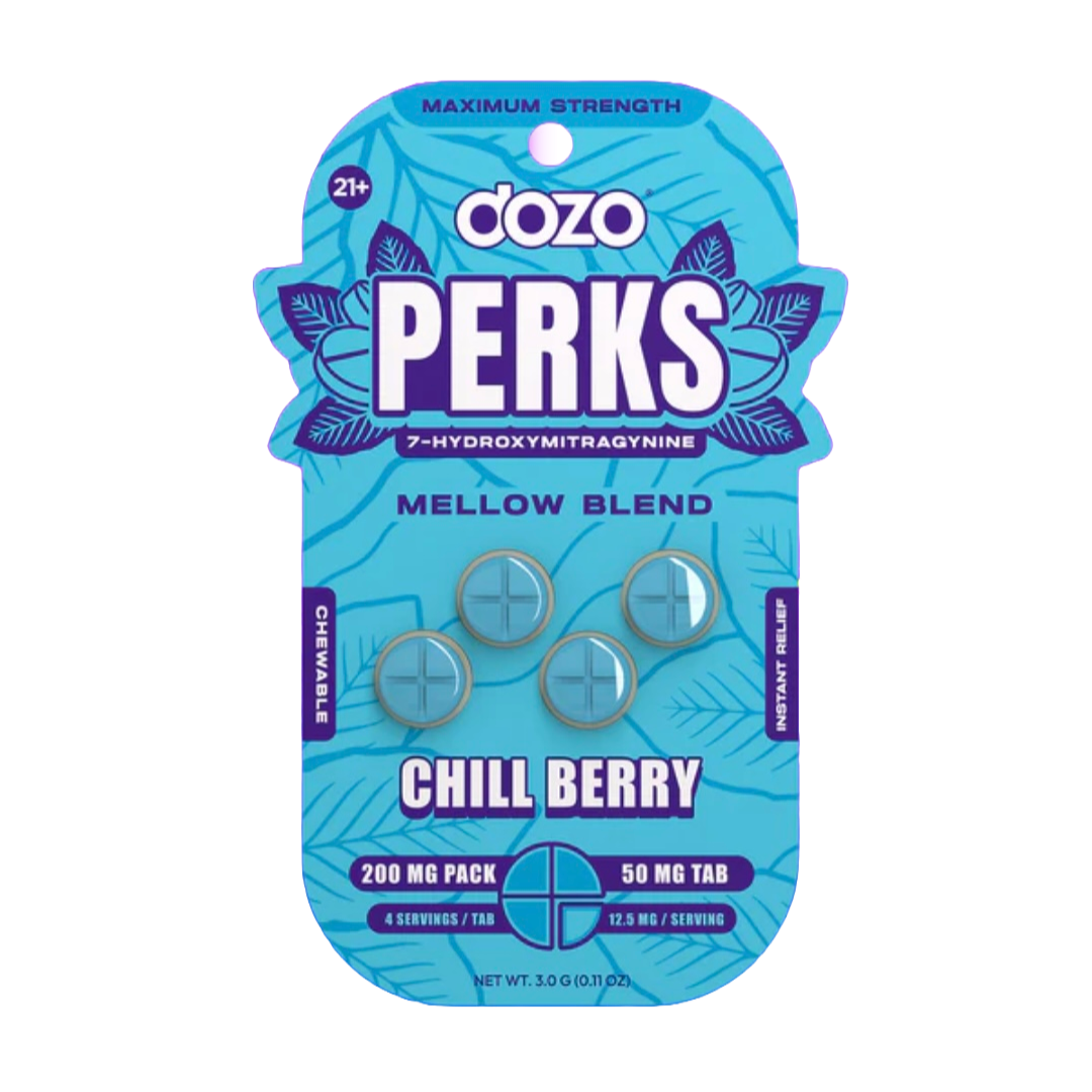 Dozo Perks 7 hydroxymitragynine | 4ct - 50mg tablets