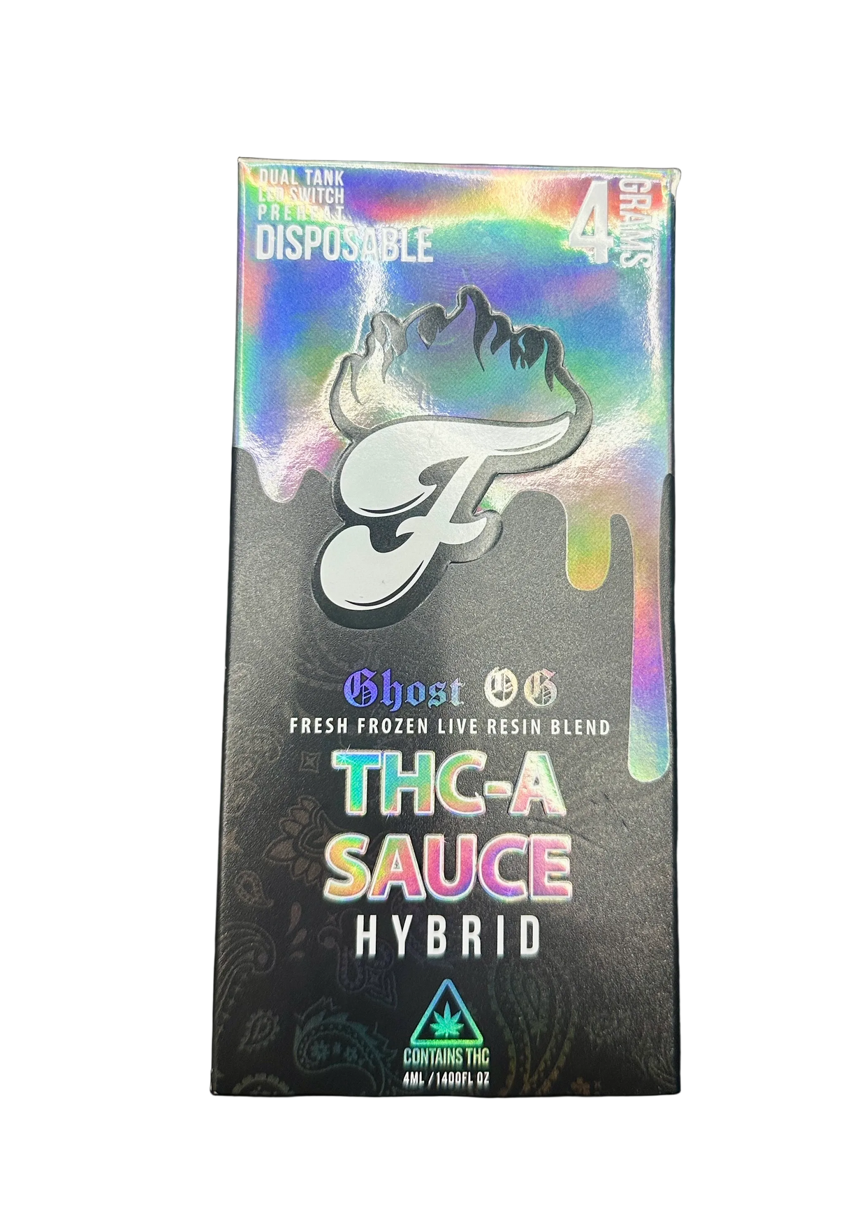 Fuego Ghost OG 91.97% THCa Sauce Disposable 4g