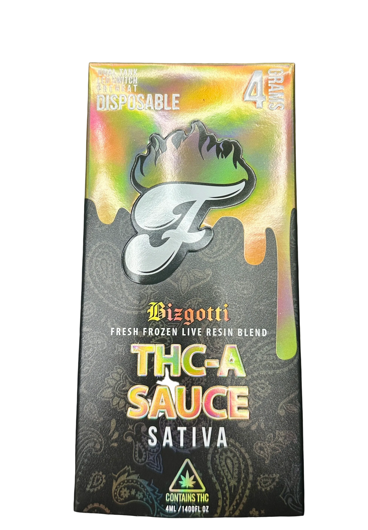 Fuego Bizgotti 89.29% THCa Sauce Disposable 4g
