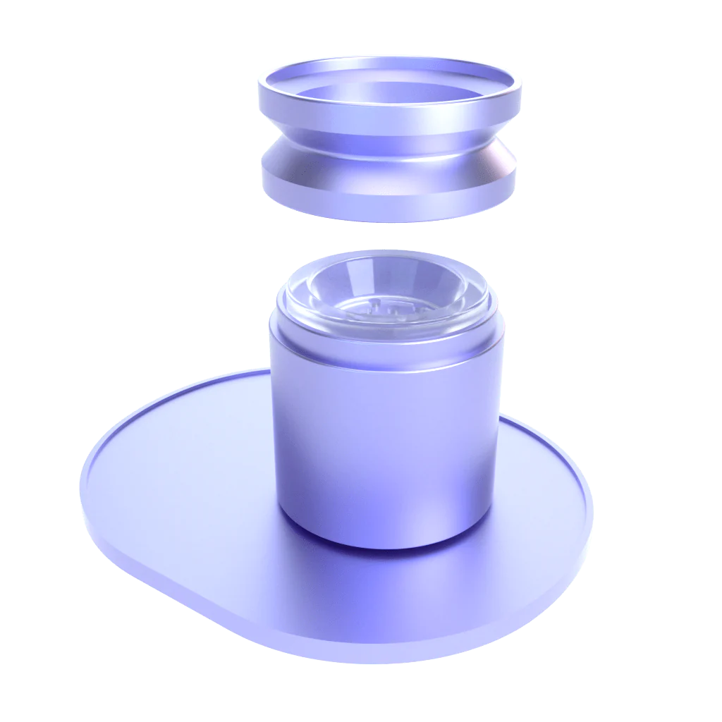 Stundenglass X Khalifa Gravity Glass Bong - Violet Sky / Mints (Limited Edition)