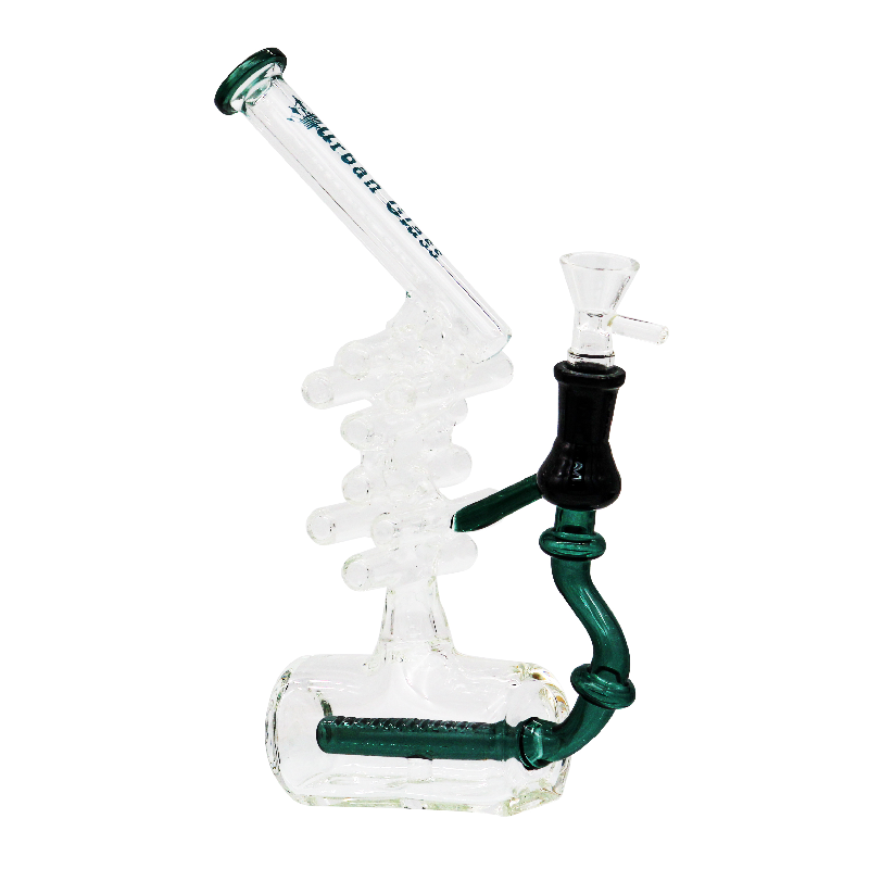 10” MULTICHAMBER + INLINE URBN GLASS WATERPIPE