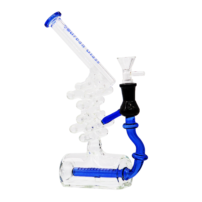 10” MULTICHAMBER + INLINE URBN GLASS WATERPIPE