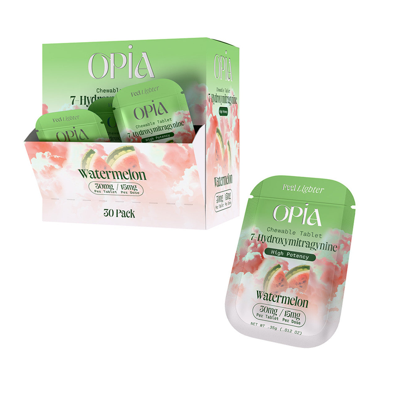 OPiA 7-Hydroxy Chewable Tablet 30MG (Watermelon)
