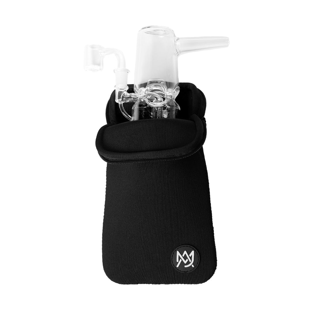 Mj Arsenal Padded Zipper Pouch for dab rig  - Black