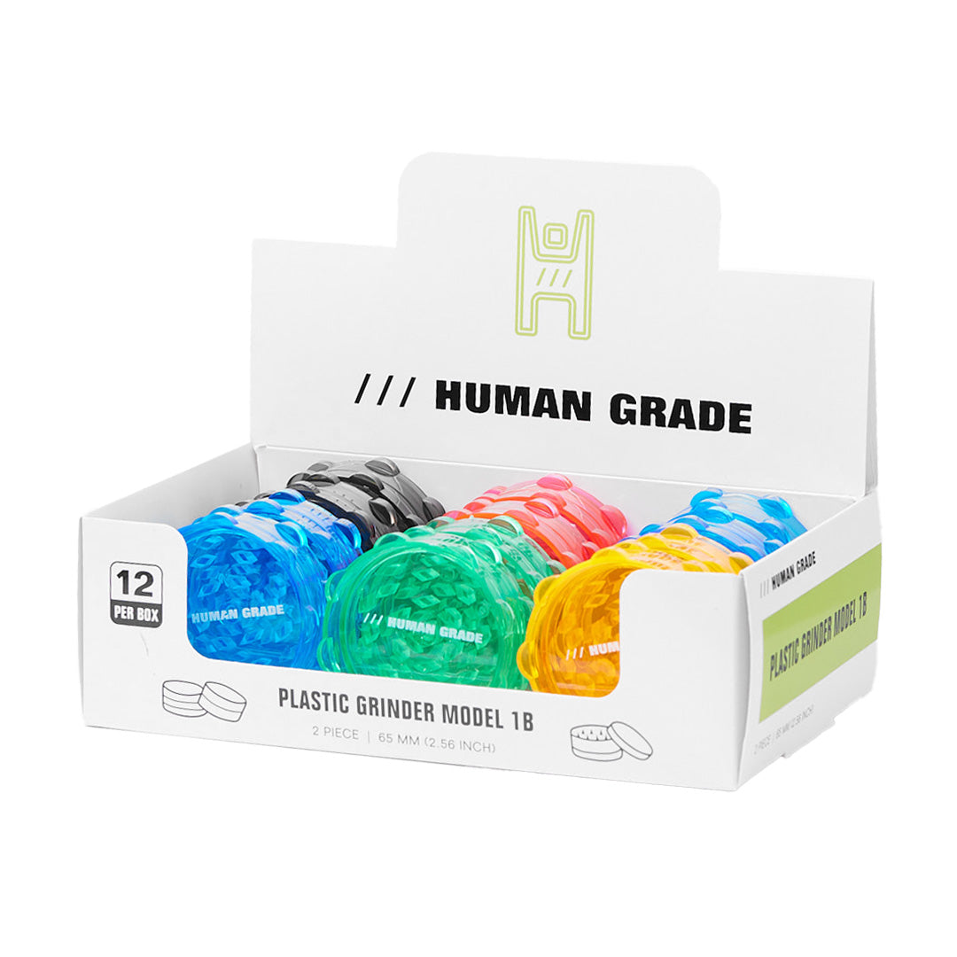 Human Grade Plastic Grinder Displays - 2.5" single