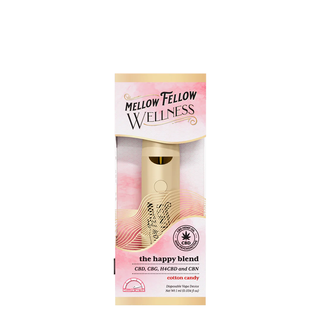 The Happy Blend - 1ml CBD Disposable Vape (Cotton Candy)