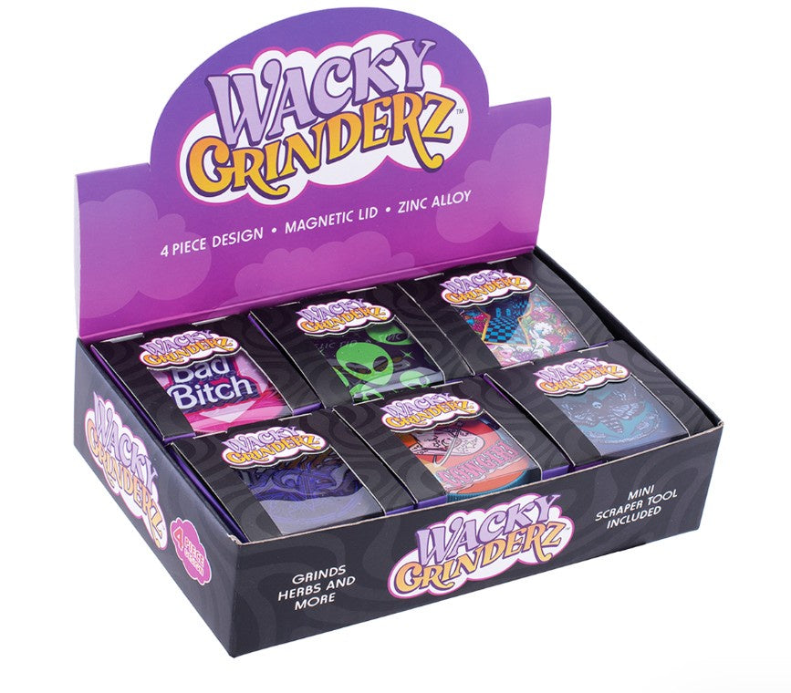 Wacky Grinderz | Extra Wacky Assortment | 4pc | 2.5" | 6ct Box
