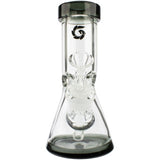 Glass House Legacy Series 8" Classic Beaker Bong – 9mm Thick Glass Water Pipe with Ice Catcher, Assorted Colors