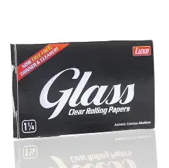 Glass 1 1\4" Clear Rolling Papers