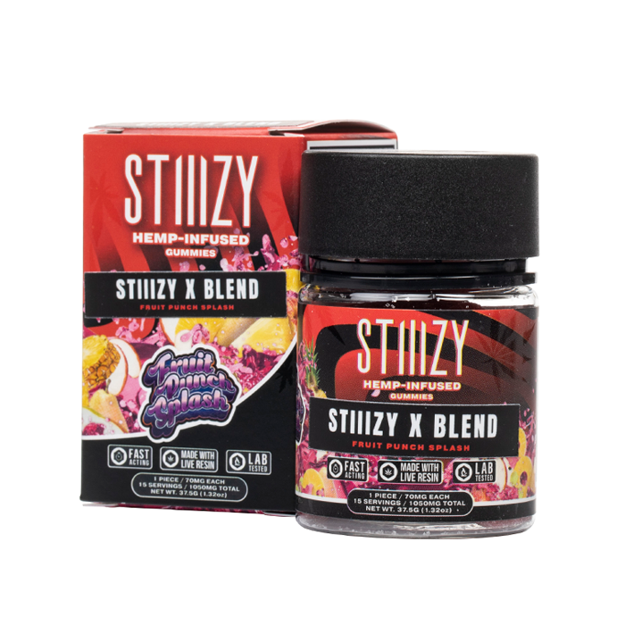 STIIIZY X-Blend Gummies 1050mg (Fruit Punch Splash)