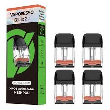 VAPORESSO (COREX 2.0) XROS 3ML 0.6OHM Mesh Pod Refillable Pack of 4