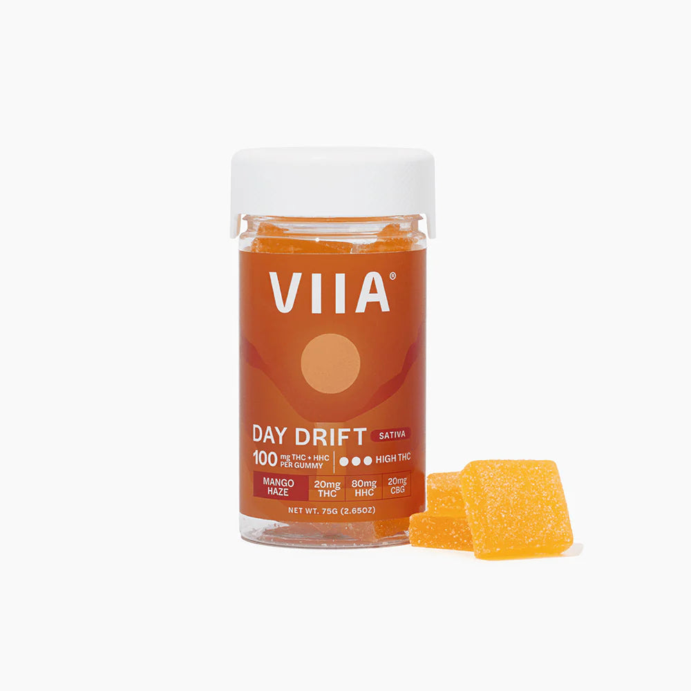 VIIA HEMP 100MG THC,HHC ,CBG DAY DRIFT SATIVA GUMMIES